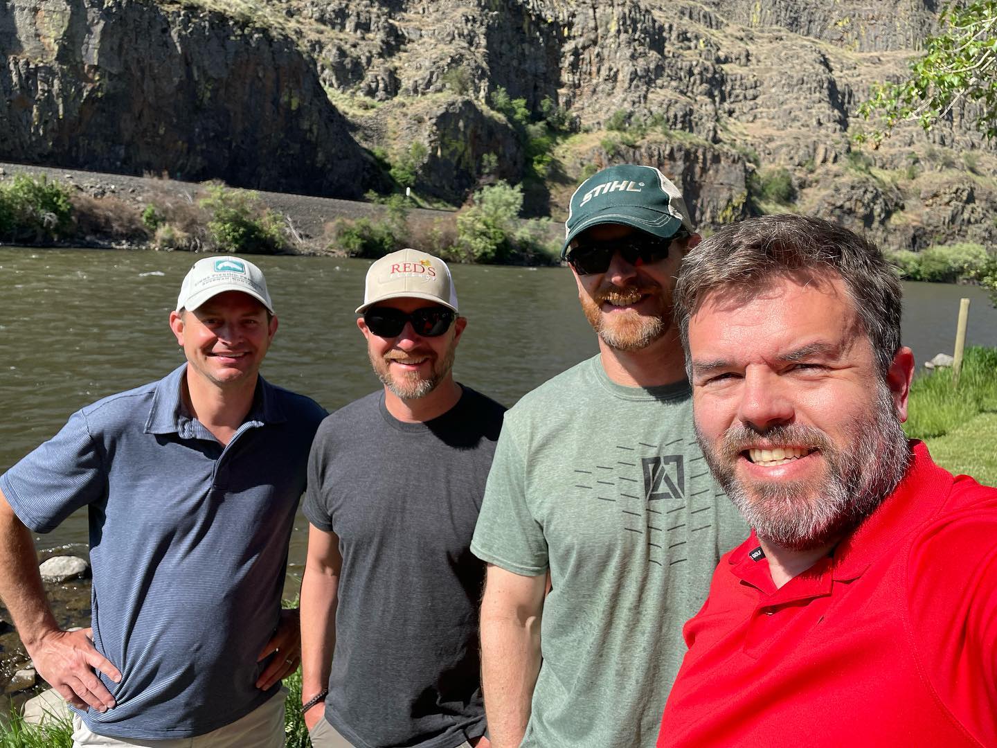 Fishing the Yakima River. 