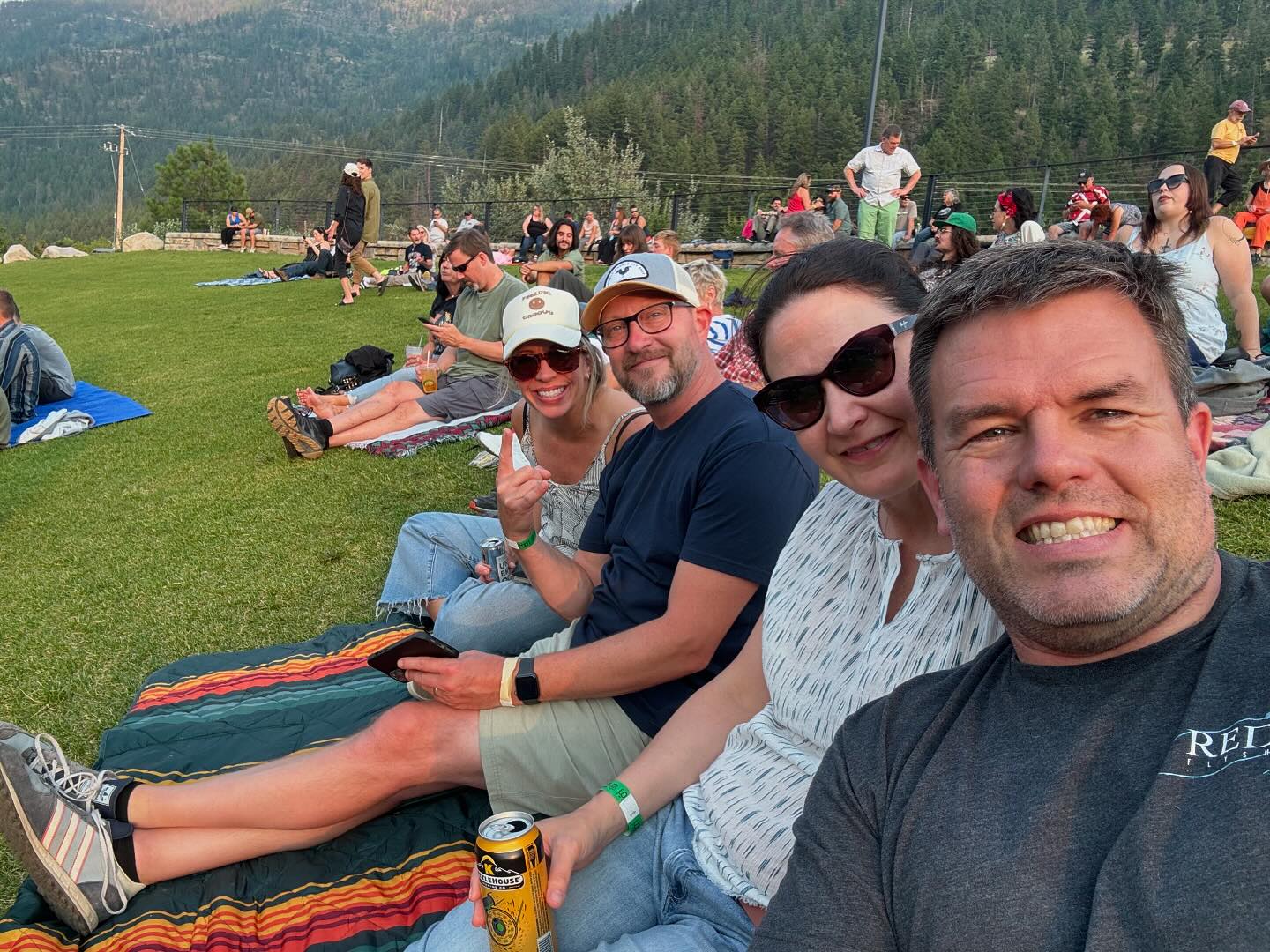 Gary Clark JR with the Fraziers at KettleHouse Amphitheater in Missoula Montana