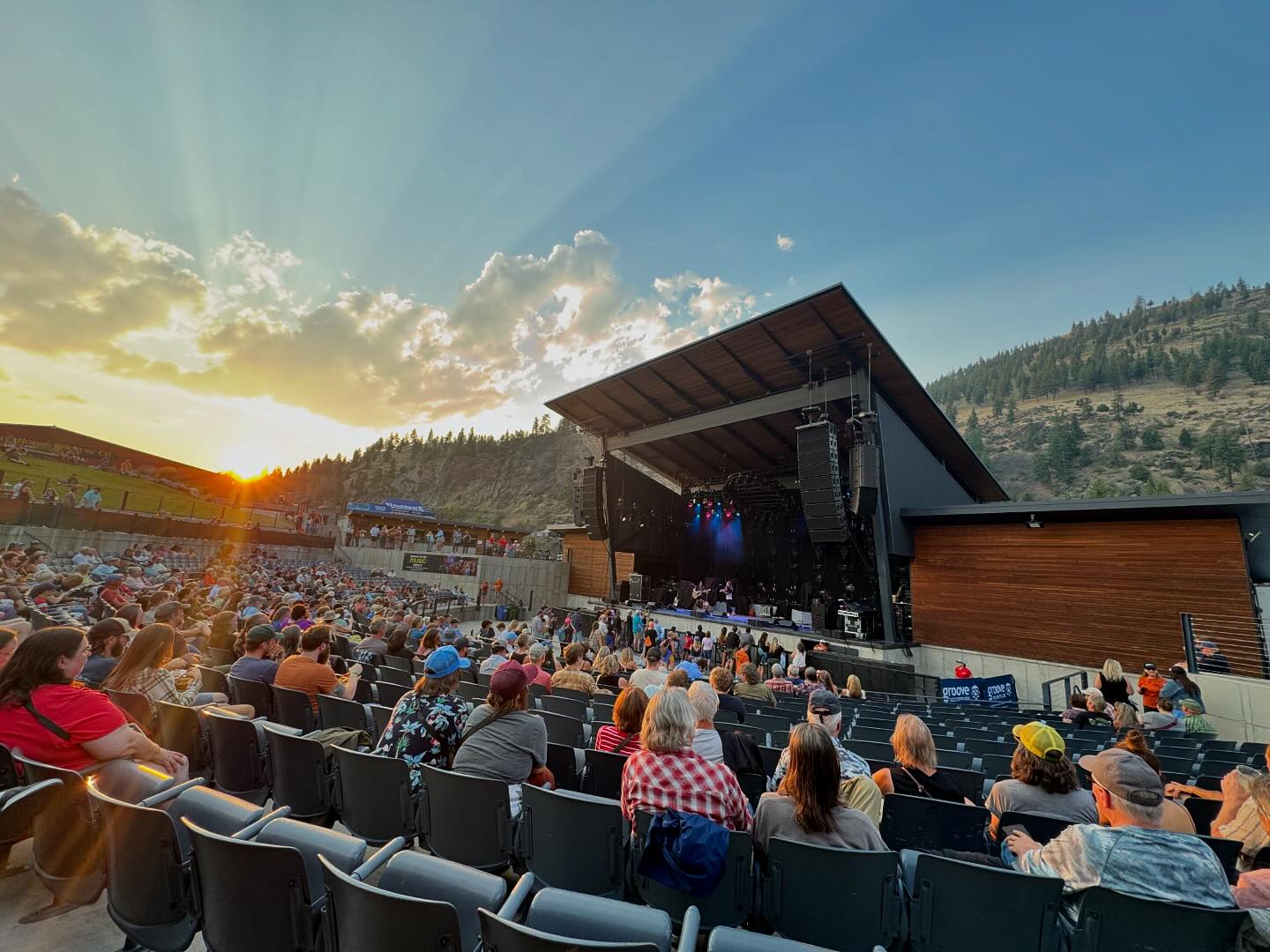 Gary Clark JR with the Fraziers at KettleHouse Amphitheater in Missoula Montana