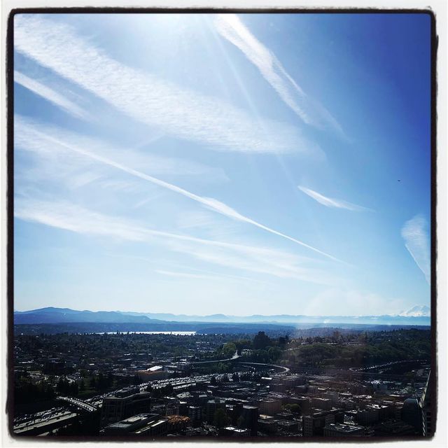 Look at all the beautiful chemtrails keeping the citizens of King county docile iloveconspiracytheories