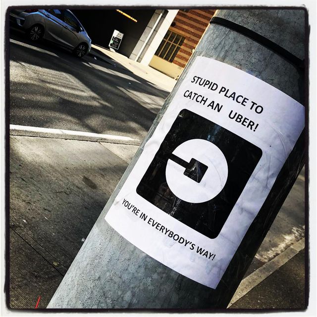 Thank you random Seattle street sign vigilante uber